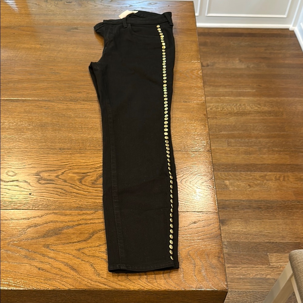 L'AGENCE Black and Gold Jeans